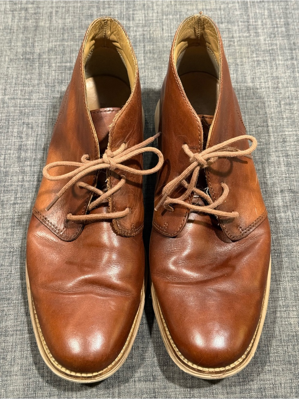 Men's Cole Haan Brown Leather Chukka Boots - Classic Lace-Up Style